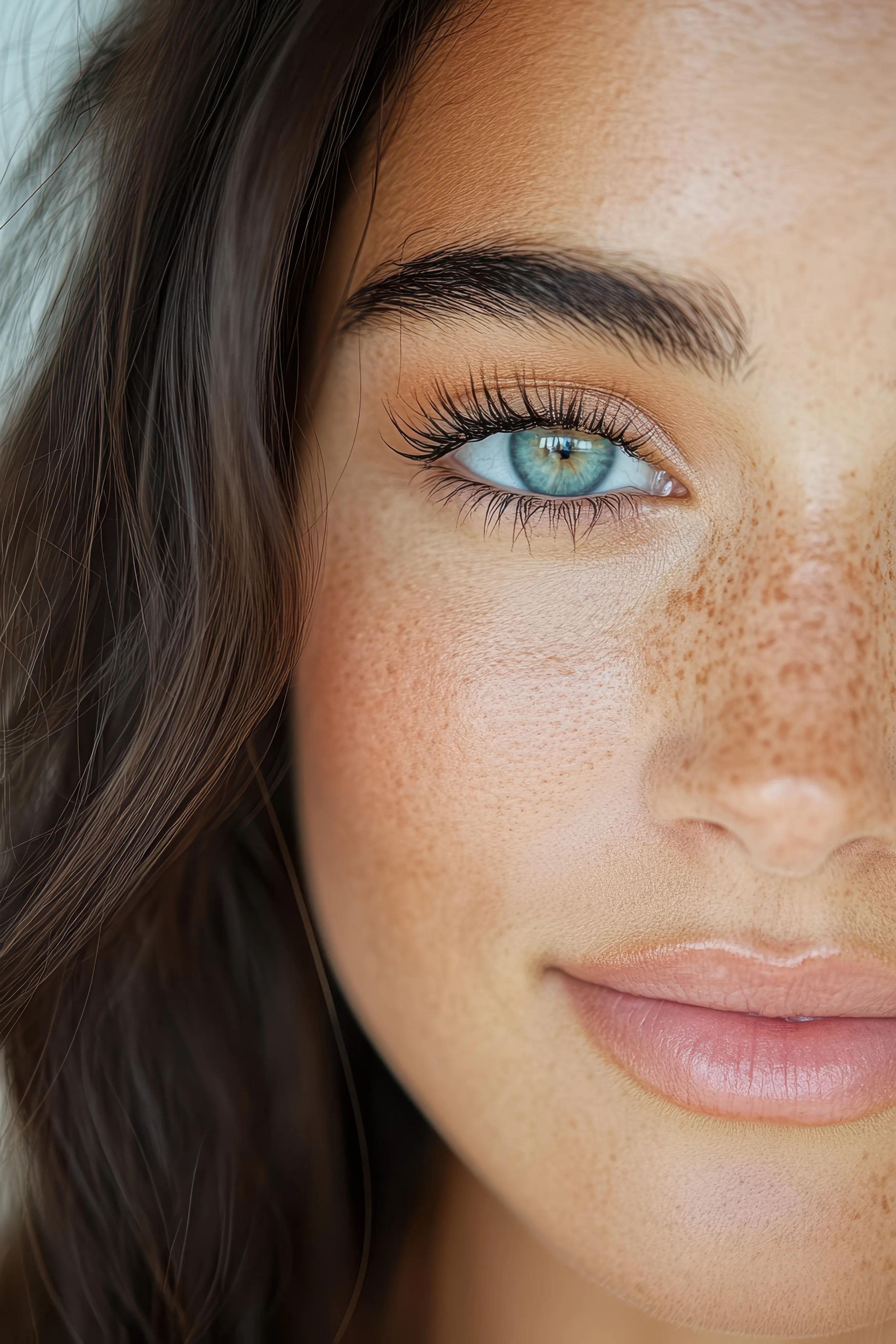Ten îngrijit, cu gene și sprâncene naturale, în salonul de cosmetică Magic